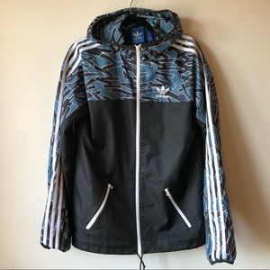 5.0/5.0 Adidas hooded track jacket size S